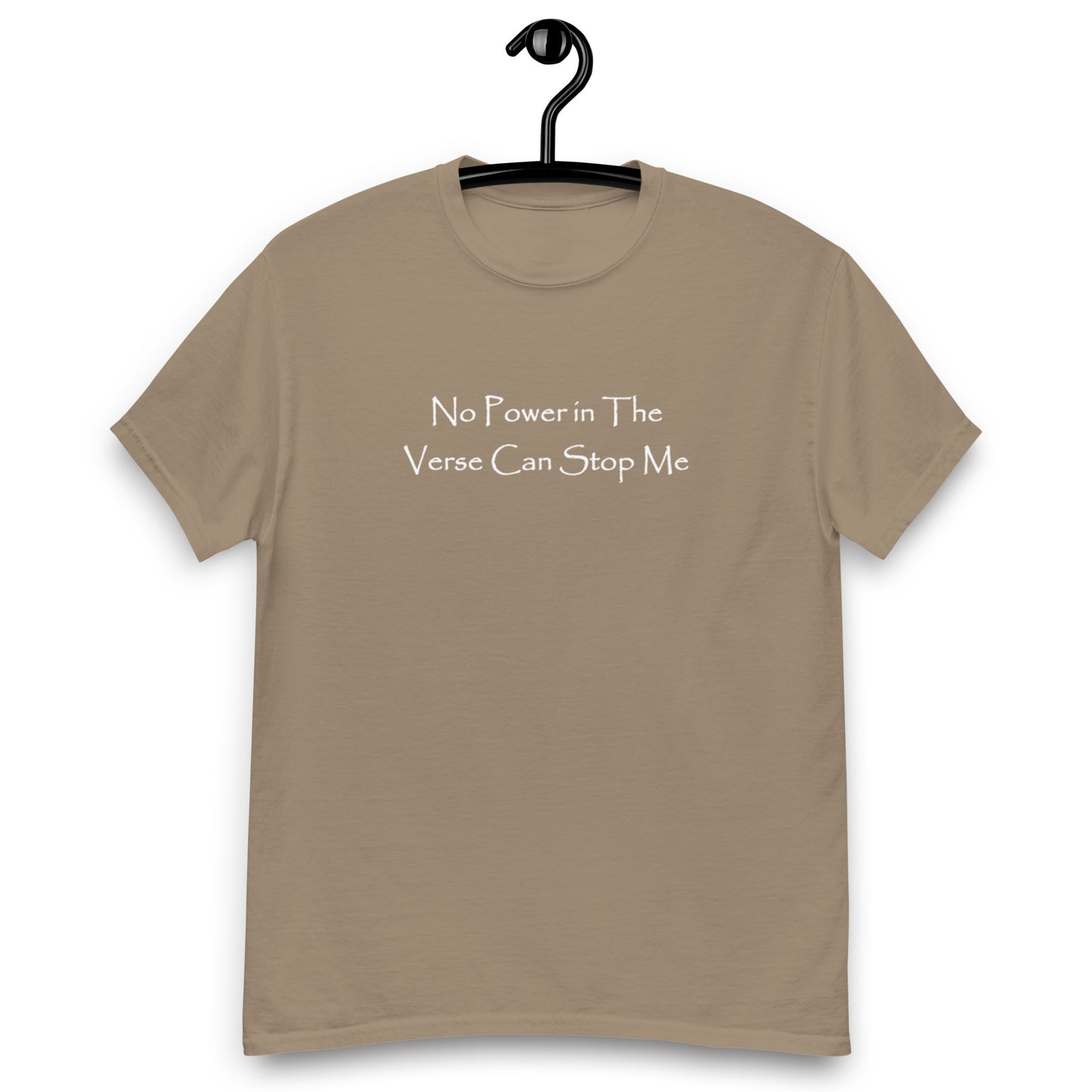 Men's Dark T-Shirt - No Power in the Verse