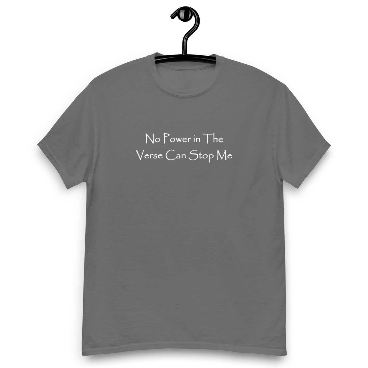 Men's Dark T-Shirt - No Power in the Verse