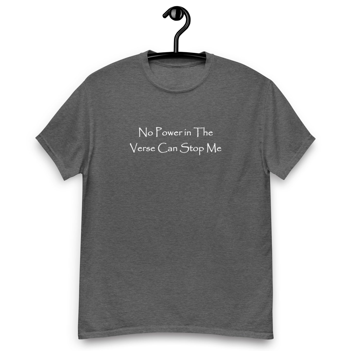 Men's Dark T-Shirt - No Power in the Verse